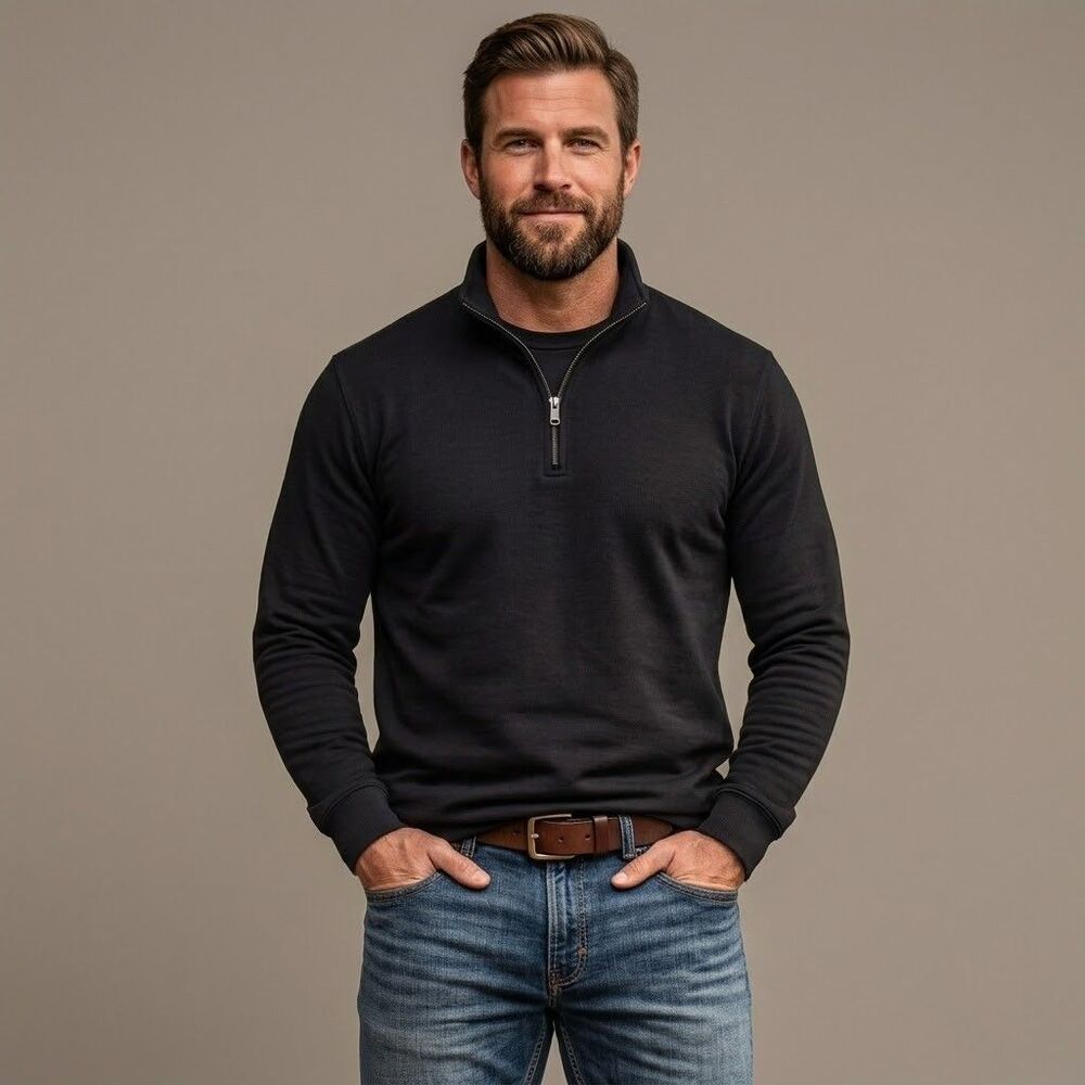 Peter Millar Sweater Mens 2XT Black 1/4 Zip Pullover Quiet Luxury Old Money